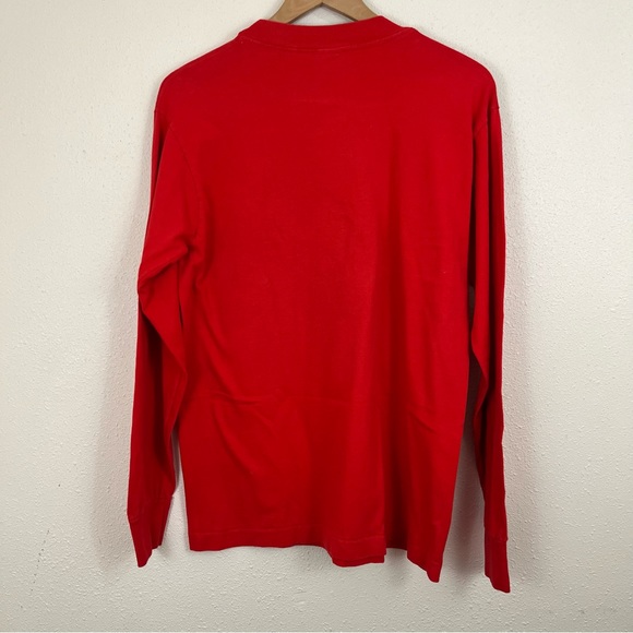 Vintage 1993 Snowman Graphic Single Stitch Long Sleeve Tee Unisex Medium - Picture 5 of 6